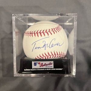 Tim Mcarver signed baseball